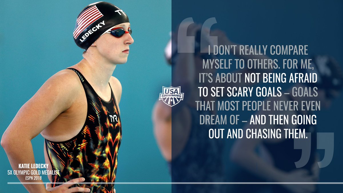 USASwimming's tweet photo. #MondayMotivation ❌ @katieledecky https://t.co/JCjyKCpXXM