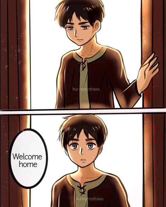 Happy birthday Ereh I made 4 pages of Ereh dream. I wanted to make it long  but I'm terrible on doing comic  sorry #erenjaeger #erenyeager #attackontitan #shingekinokyojin #hunnymzdraws #snk #aot 