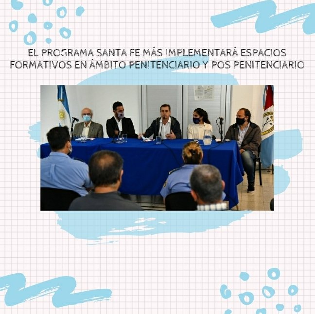 ReplicaDigiOk's tweet photo. EL PROGRAMA SANTA FE MÁS IMPLEMENTARÁ ESPACIOS FORMATIVOS EN ÁMBITO PENITENCIARIO Y POS PENITENCIARIO

🗣️“Este programa surge a partir de la necesidad de la inclusión socio productiva de los jóvenes de 16 a 30 años”, afirmó el ministro @capitanidanilo

@MinDesarrolloSF https://t.co/tiaEV4NfNd