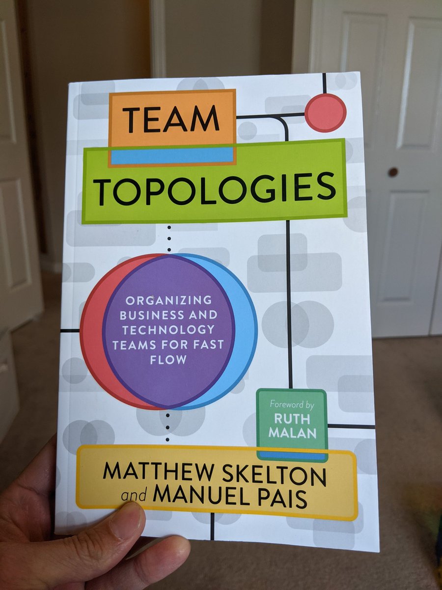 jerdude's tweet image. Digging into @TeamTopologies today. I sincerely appreciate technical books that use lots of color and visuals to brighten up dry topics!