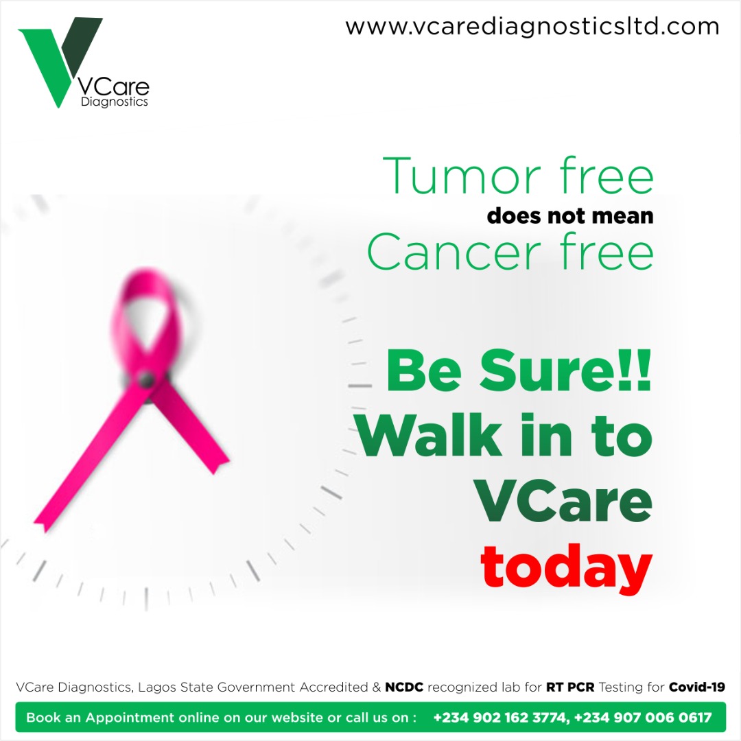 Circulating tumor cells can't be detected by scan.

Remember, #EarlyDetection is key.
Start your journey with us to increase your odds of #BreastCancer prevention &amp; early detection.
Walk into any Vcare lab &amp; get tested today! Don't sit around waiting for a tumor to show up.