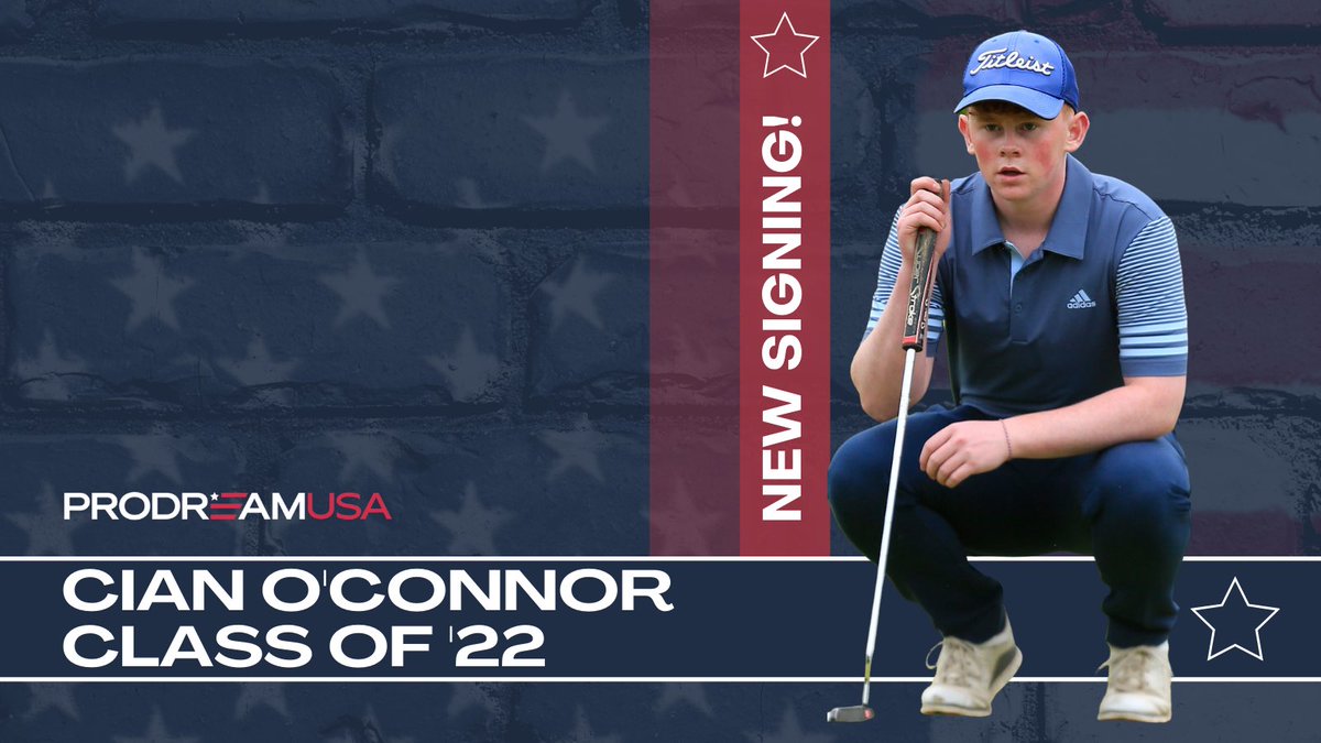 #NewSigning We are very excited to announce the signing of talented young Irish golfer Cian O’Connor, who joins our class of ‘22 roster. Hailing from a very famous golfing family, Cian is a member of @RoscommonGolf and was part of the winning All Ireland Schools Team in 2020 ☘️