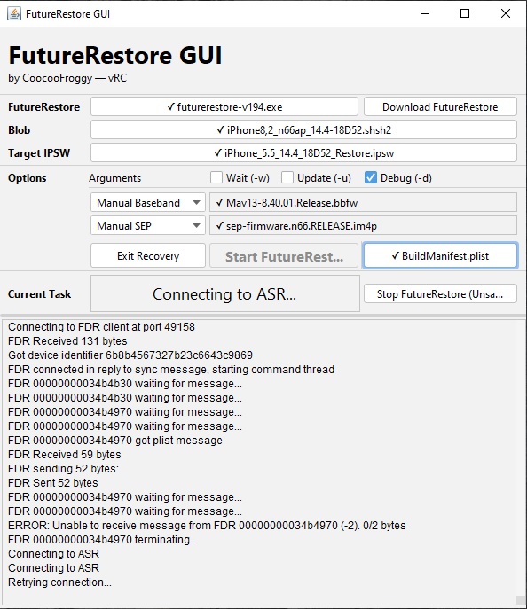 dlymension's tweet photo. iOS 14.4.2 ===> iOS 14.4 Downgrade Successful.🔥🔥

Futurerestore GUI ✅
iOS 14.4.2 > iOS 14.4 ✅

#Downgrade #futurerestore https://t.co/qgvaHVuksp