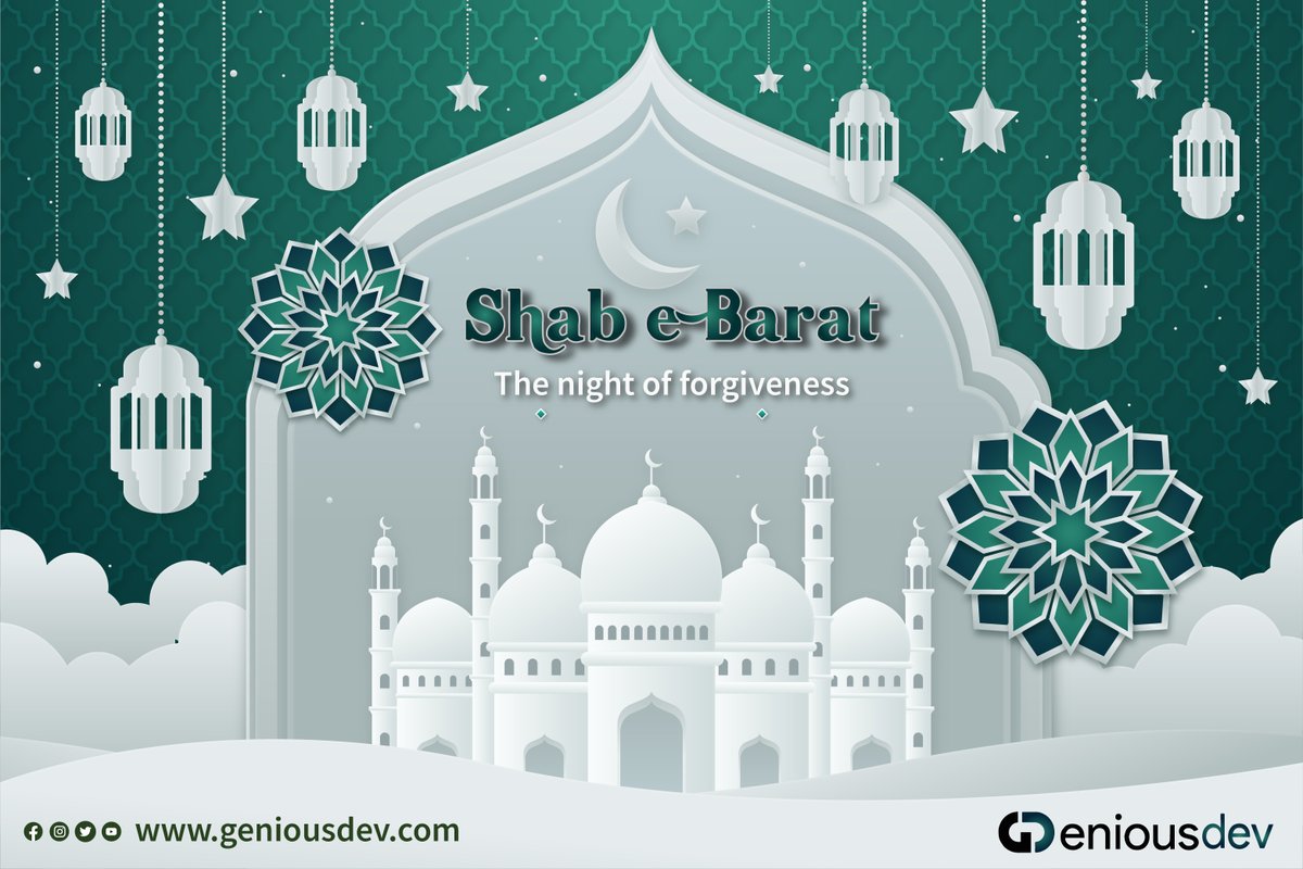 GeniousdevS's tweet photo. Shab e Barat Mubarak
#Shab_E_Barat_mubarak #ShabeBaraat #Shab_e_Tauba #geniousdev https://t.co/Pv3toU4jgN