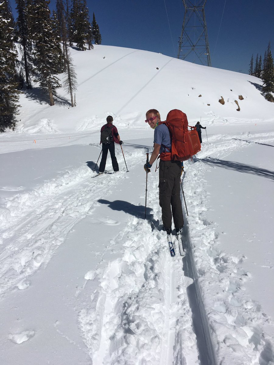 CSSWildSurvival's tweet photo. Skiing back to the pass at the end of an amazing day! https://t.co/Vqt56jGD9O