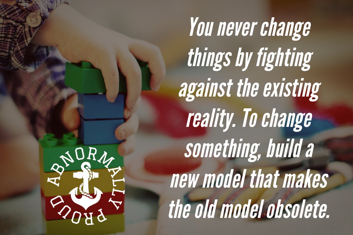 WarriorMarathi's tweet photo. You never change things by fighting against the existing reality. To change something, build a new model that makes the old model obsolete.
#abnormallyproud #existingreality #buildnew #change https://t.co/aHAPWhVQu1