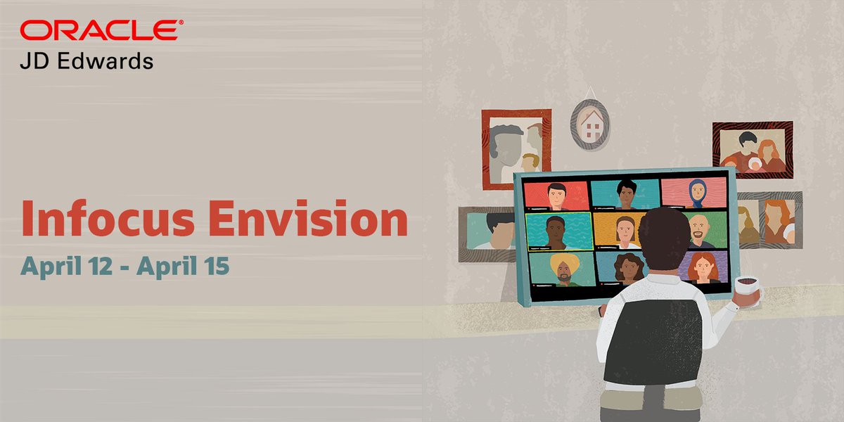 lyleekdahl's tweet photo. Check out @QuestUserGroup INFOCUS Envision to find @OracleJDEdwards led sessions like Product Update &amp; Roadmap, Continuous Innovation, and Modern User Experience. See the full #IFEnvision agenda here: https://t.co/sEWuX9DZ1i https://t.co/j8VUMiBdxX