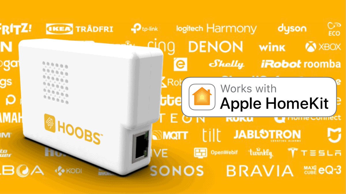 helloapplehome's tweet photo. Need to get some of your smart devices into #HomeKit? That don’t it? Then checkout this video that takes you through why #Hoobs maybe your solution for your Apple #smarthome
Link here - https://t.co/uzROp9FIn9 https://t.co/tZl1Q29Ggj