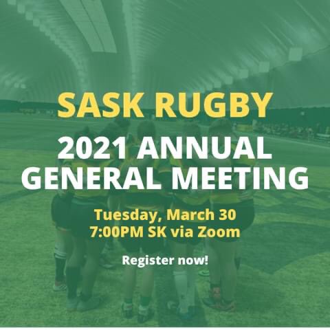 Don't forget!

Sign up now for Sask Rugby's virtual AGM tomorrow at 7 p.m.

You must register in advance👇
us02web.zoom.us/.../tZIvduqhrj…...