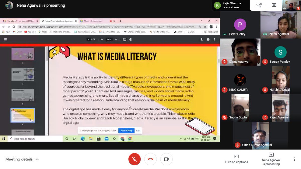 NehaAgrwl31's tweet photo. Conducted the online workshop on “Media Literacy” why it is needed in 21st century.
Thanks to all the participants for their inputs &amp; @IIMC_India @YadavAnubhuti for giving this opportunity.
 #medialiteracy #IIMCXMediaLiteracy 
@PIB_India @EduMinOfIndia @MILIN_INDIA https://t.co/BsuVw50xvD