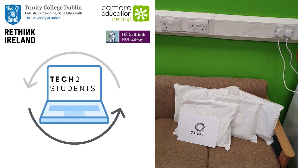 AccessTCD's tweet photo. Thank you @qcafecompany for donating to #Tech2Students!

We are so grateful to Irish businesses coming together to support students during these challenging times.

👉https://t.co/R36TyXfpuY

✉️Tech2Students@ta21.ie

#MondayMotivation #NoStudentLeftOffline https://t.co/G1ZwGsO6fy