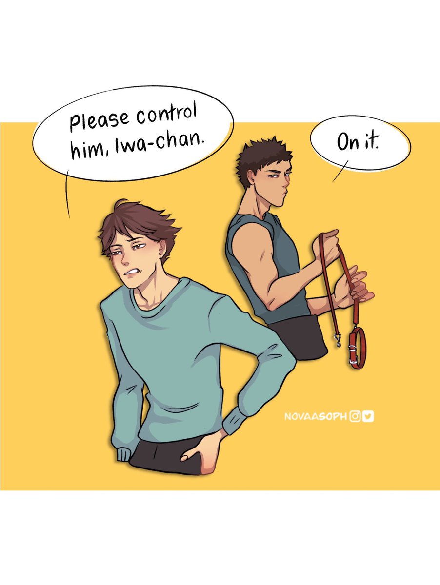 Punk Kyotani ft. his "handlers".
#kyotanikentaro #maddog #oikawatooru #iwazumi #haikyuu