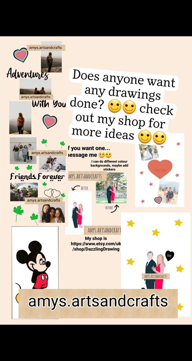 ItsJustAmyyyy's tweet photo. The Disney ones are new which I will be putting up on my shop very soon. If you want a certain character from a cartoon or disney then comment or message me and we can discuss 🙂🙂 Also do Polaroids as well &amp; other edit tools #etsy #digitaldrawing #prints  https://t.co/9d6M6BaAsO https://t.co/FHPFIJ8omL