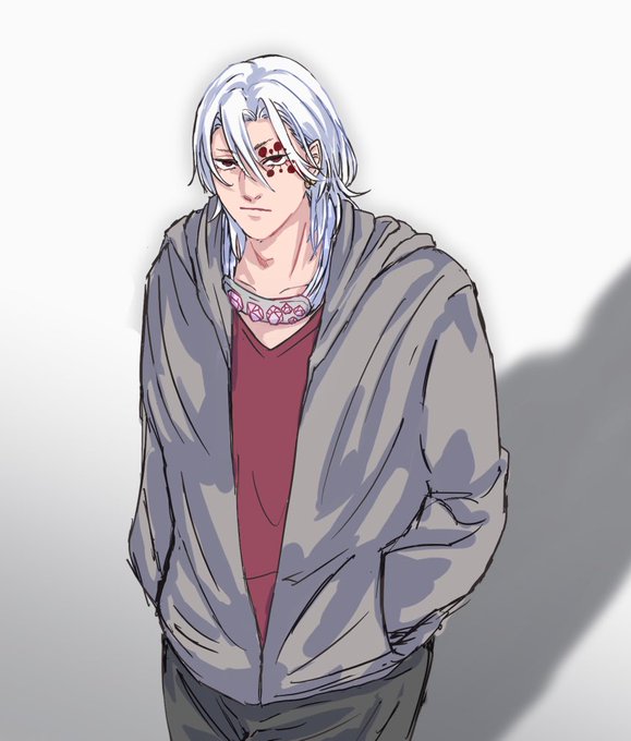 浅見さんがTwitterに投稿した宇髄天元(鬼滅の刃)のイラスト。