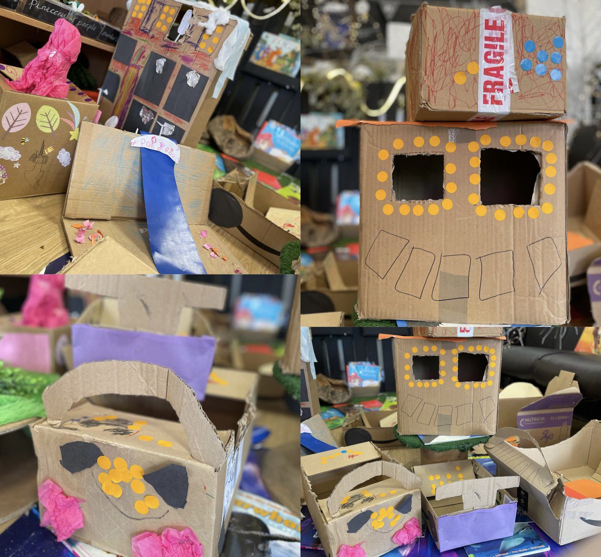 knaknakna222's tweet photo. @hifieldji #EYFS take on ‘Not A Box’ #Imagination #CreativeThinking #FollowingTheChildsInterests @AKnibbs1 our munchkins came up with some fantastic ideas! #PACTShare https://t.co/7GOFHzGm7n