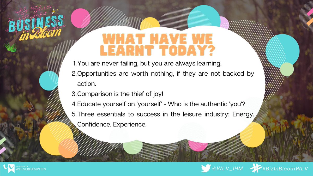 #BizInBloomWLV | WHAT. A. DAY!!! Well we think our heads might just explode from all of the learning, positivity and motivation we have gained from today. Here are some of the beautiful key messages that came from @ITTFutureYou #OnTheRoad and #InConversationWith 🧠💭