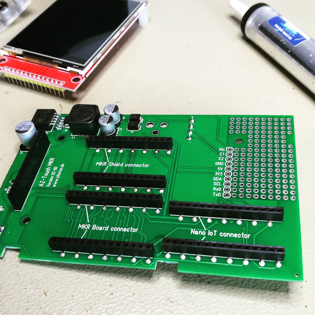 HWHardsoft's tweet image. Prototype of AZ-Touch MKR pcb with 2.8 inch display and Nano IoT slot
zihatec.de
#arduinomkr #arduinonano #nanoiot33 #aztouch #arduitouch #arduino #wallmount #iot #enclosure #touchscreen #electronickit