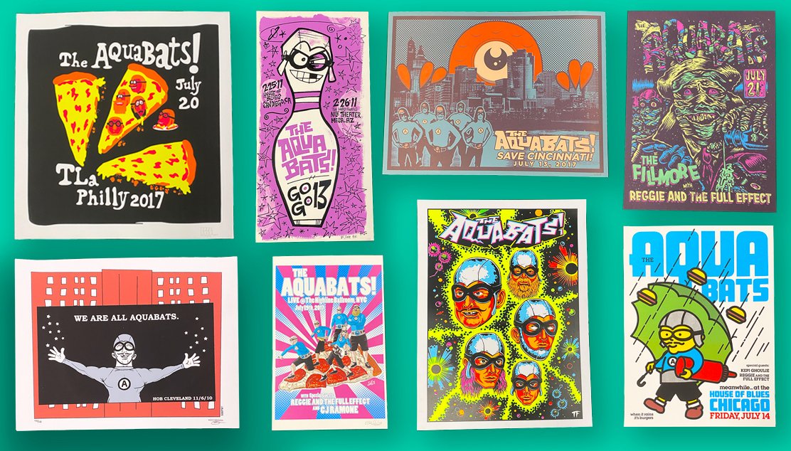 THE AQUABATS! on X: Exceedingly rare show poster drop! Grab some prints  from our archive that we've been holding onto for no good reason. These are  the final originals from single runs