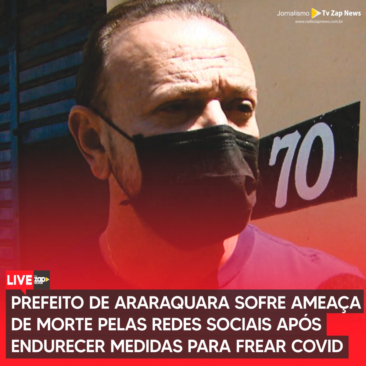 CrateusTv's tweet photo. Prefeito de Araraquara sofre ameaça de morte pelas redes sociais após endurecer medidas para frear Covid

https://t.co/23u1lZMBtz https://t.co/MD9V6kt31y