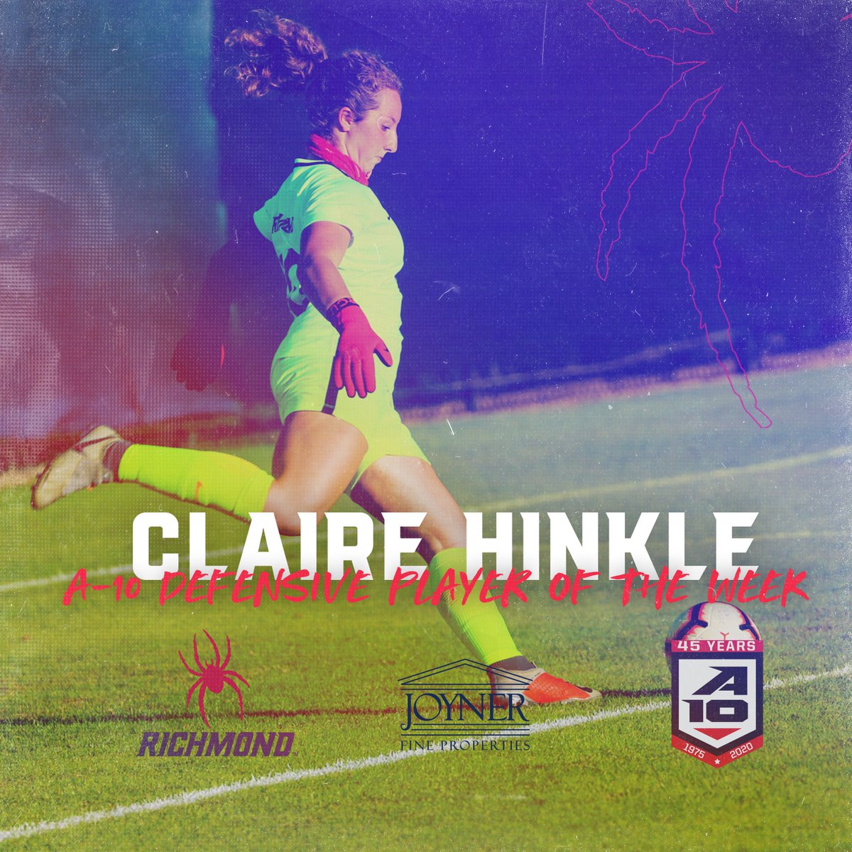 Claire Hinkle Earns A-10 Defensive Player of the Week, <a href="/ClaireHink/">Claire Hinkle</a> 

richmondspiders.com/news/2021/3/29…

#OneRichmond