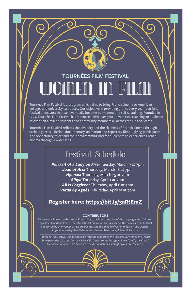 WRCLoyola's tweet photo. This Thursday we hope to see you at our next Women in Film event! Register here: https://t.co/E78skm86S9 https://t.co/duE9wc1S9z
