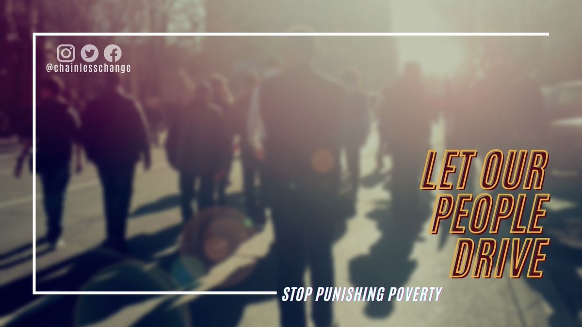 ChainlessChange's tweet photo. Losing a driver’s license can trigger years of financial hardship and a cycle of poverty that few people can escape. #DrivingonEmpty #FLDems #finesandfeesjustice #notatyourservice#DrivingonEmpty https://t.co/5pgoqggvZr