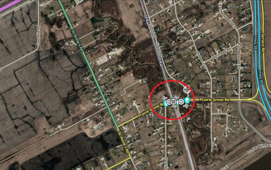 DRIVER INFO: PROVINCIAL ROADS.
Prairie Grove Road Closure.
Complete closure for rail crossing repair.
March 30, 9-3.
Four Mile Road to Sioux Road East.
Detours will be in effect.
#WpgTMC #Winnipeg #WPGTraffic