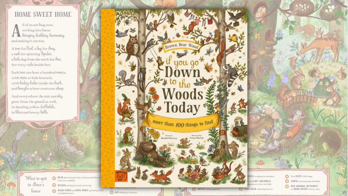 We're completely enchanted by this superbly written & beautifully illustrated book! Explore a magical woodland with poetry & with more than 100 things to find, you'll be happy for hours🌳
dartmouthbookseller.com/product/if-you…

@RachelPoet @FreyaHartas #MagicCatPublishing #tuesdayvibe #bookshop