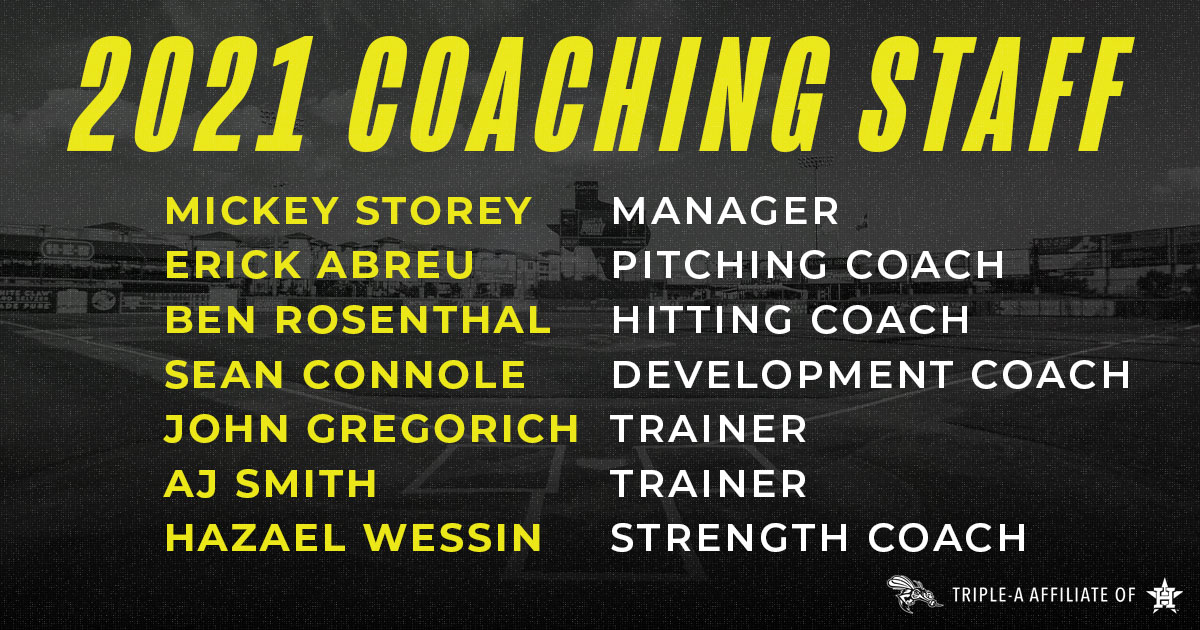 SLSpaceCowboys's tweet photo. The @astros have officially announced their minor league coaching staffs.
 
We'd like to welcome Mickey Storey as our first manager as a Triple-A affiliate! Storey returns for his third season as the manager of the Astros Triple-A affiliate. 
 
📰: https://t.co/kgAiE9chTZ https://t.co/qTJlPdQWOF
