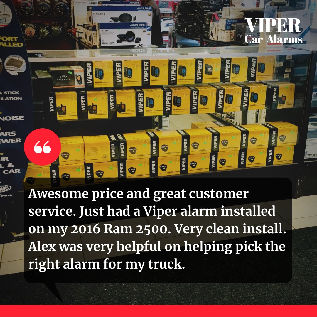 ProAutoStereo's tweet photo. We're a proud authorized Viper Car Alarm dealer that provides professional car alarm installations at both stores in Manteca and Ceres. #vipercaralarms #caralarms #caralarminstallation https://t.co/2xPfOyQkbM