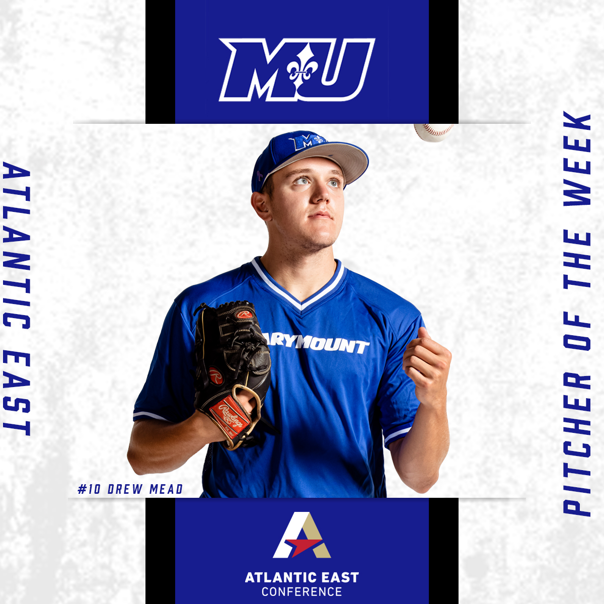 MarymountSaints's tweet photo. Sweep the Pacers ✅

Sweep the @TheAtlanticEast Weekly Awards ✅

A big week for @MarymountBASE ended with Alex Lemery and Drew Mead picking up Player of the Week and Pitcher of the Week honors!

🔗: https://t.co/Y60SCk4OQP

#WeBleedBlue https://t.co/MUzsqYOMhG