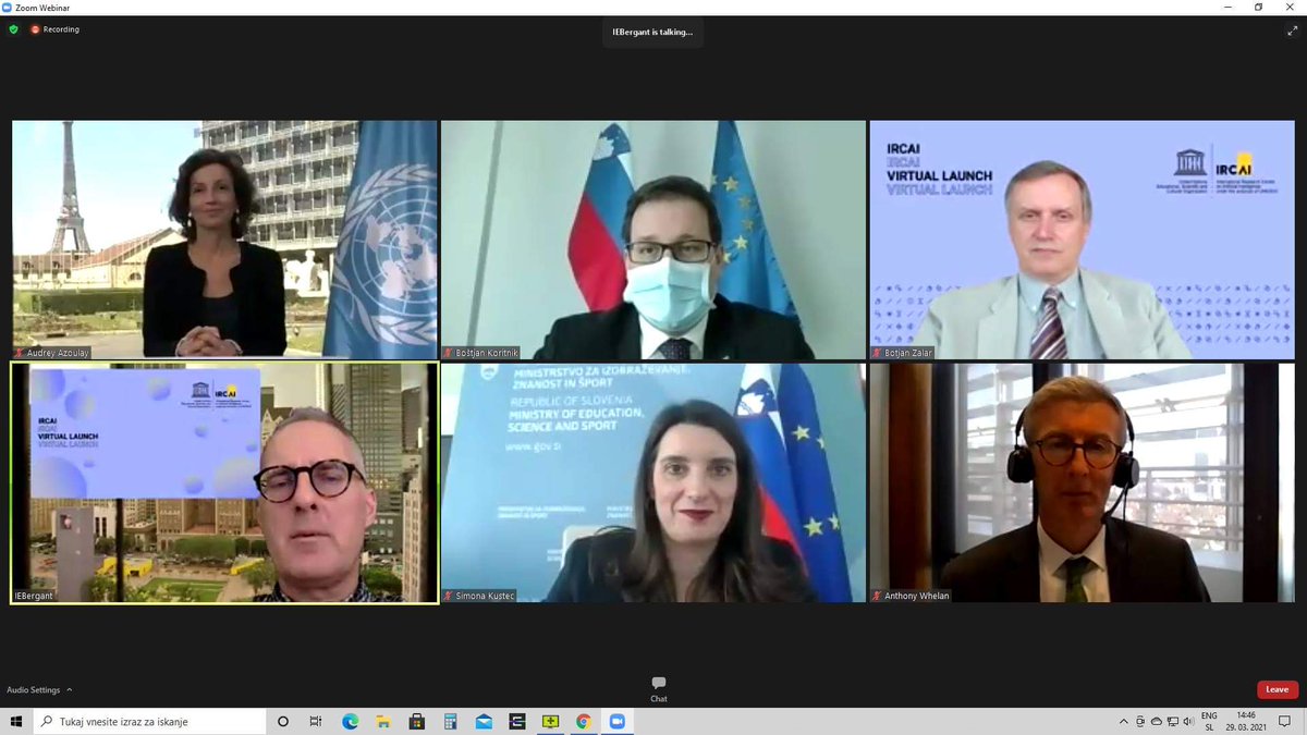 AAzoulay's tweet photo. Welcome to @ircai_unesco! This new Category 2 center is joining #UNESCO family &amp; will be devoted to make the most of #ArtificialIntelligence by ensuring it serves the common good. #AI @BorutPahor https://t.co/oyd2NCxg0U