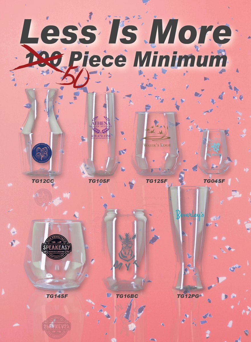 TranterGraphics's tweet image. We've lowered our minimum on these awesome products to accommodate smaller gatherings!  Contact customer service for more info!