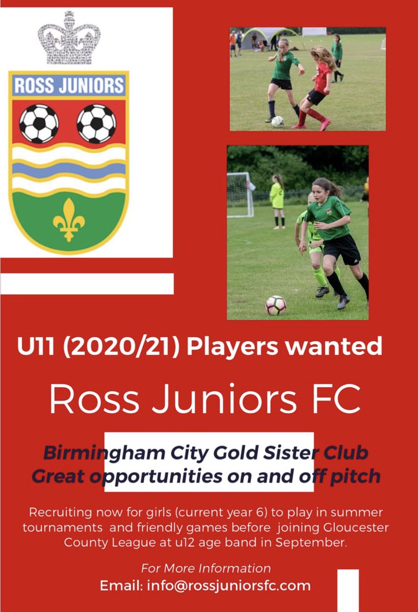 Now recruiting for our u11 girls. Great football opportunities on and off the pitch <a href="/HerefordshireFA/">Herefordshire FA</a>
