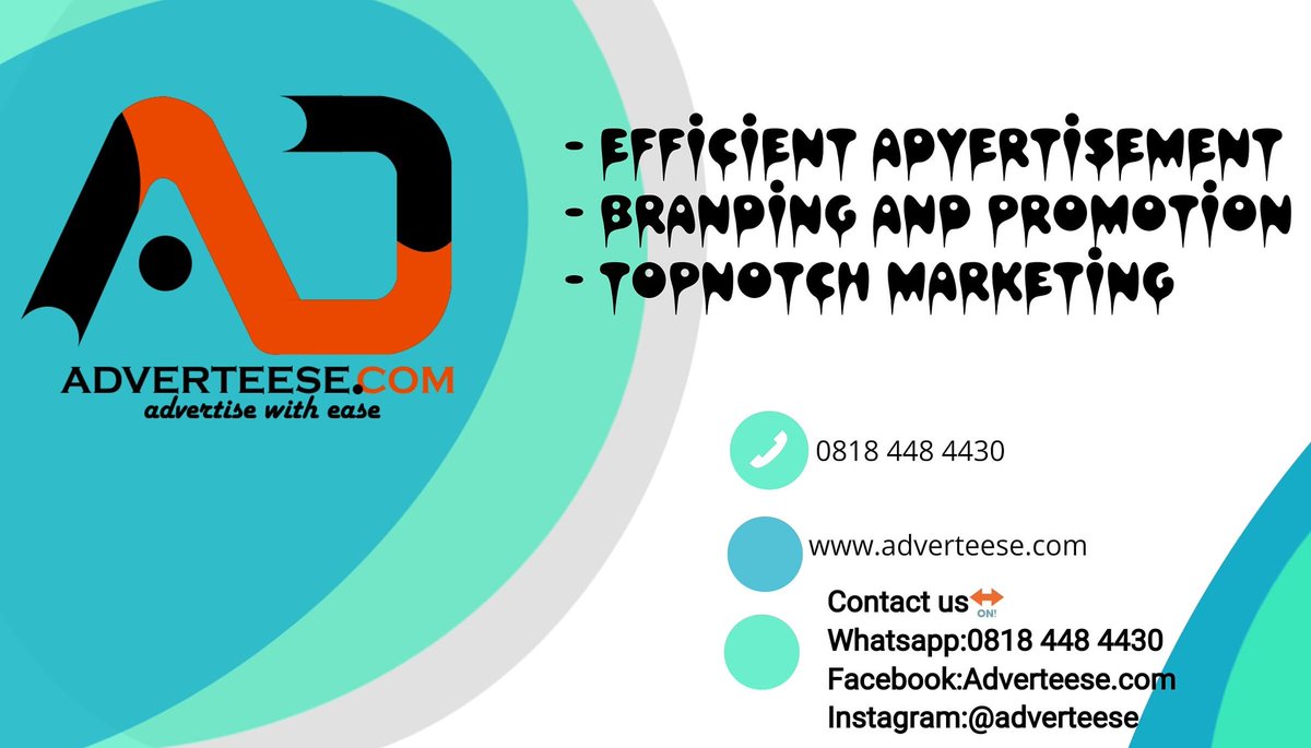 Adverteese's tweet photo. Contact us🔛
https://t.co/lzEsOvPYEL
Whatsapp:0818 448 4430
Facebook:https://t.co/vbpCXd0k3r
Instagram:@adverteese
#ads #adverts #publicity #branding #product #marketing #selling #prospectiveclient #adverteese https://t.co/rCMgEaRkbZ