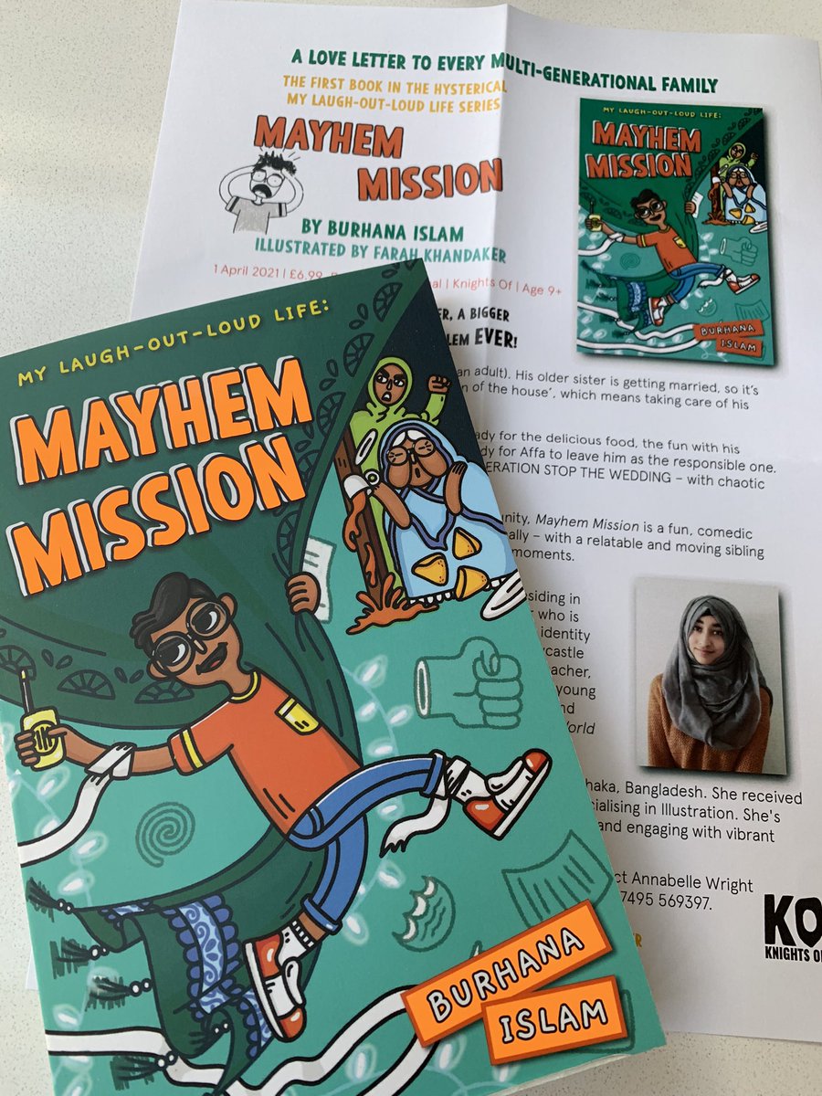 checkemoutbooks's tweet photo. Can’t wait to start reading Mayhem Mission - I’ve seen the best reviews for it recently and I love how it’s inspired by @Burhana92’s own family &amp; Bengali community. Thanks @akAnnabelle 📚 Out 1st April #BooksMadeBetter https://t.co/xC6nHrHgTN