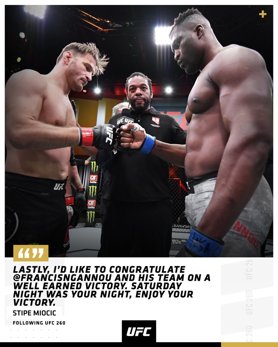 ufc's tweet photo. Still a legend regardless of loss...

🇭🇷🇺🇸 @StipeMiocic makes his first public statement since Saturday. #UFC260 https://t.co/gHh7tDKhfB