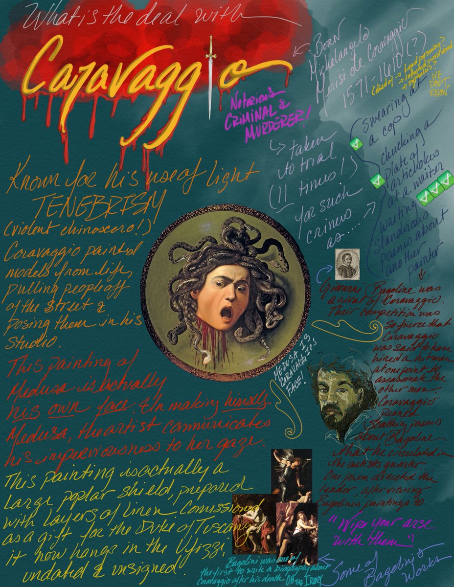 arthistorynotes's tweet photo. What is the deal with Caravaggio? #arthistory #baroque #badass https://t.co/pq8jhf6fjX