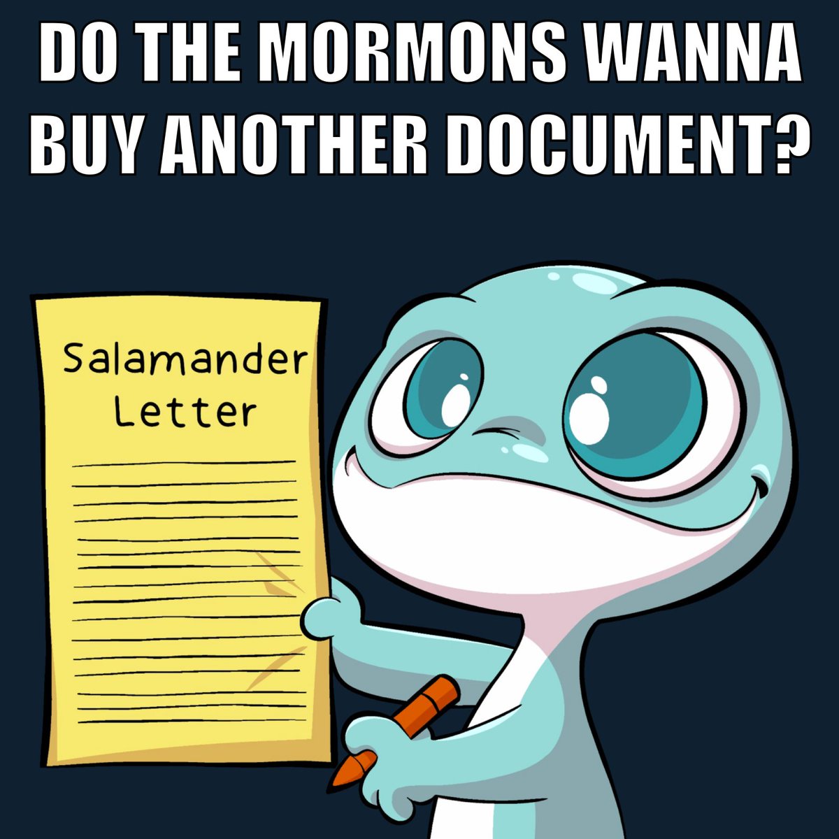 ExmoMerch's tweet image. 🤪 Hey!  Does the #mormon's want to buy another #document?   #markhofmann #salamanderletter #murderamongthemormons