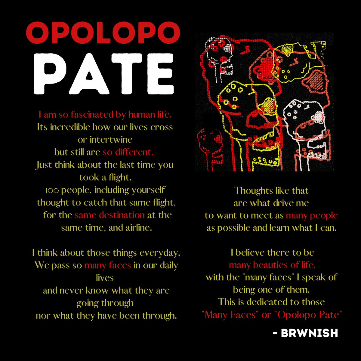 brwnish's tweet photo. A quick “behind the art” on my Collection titled “Opolopo Pate” https://t.co/nrbT0p3OBY