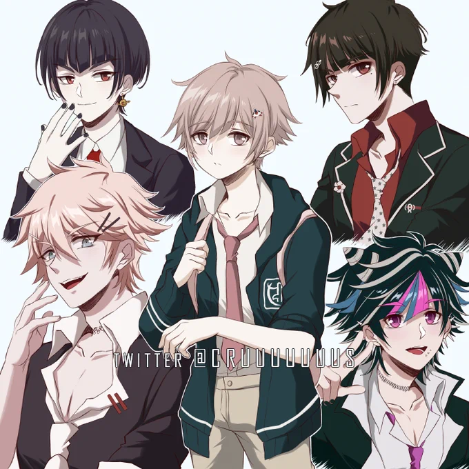 Danganronpa girls as boys ✨✨ 