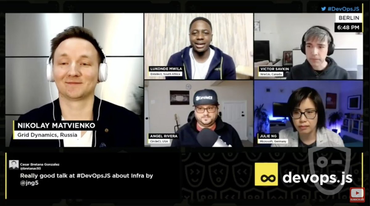 We're kicking off our #DevOpsJS panel discussion Mono-repo Vs. Multi-repo Vs. Hybrid.

Don't miss it: devopsjsconf.com