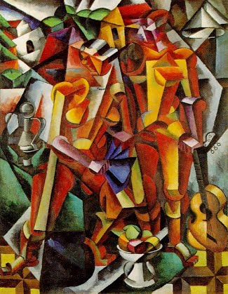 sendra_de's tweet photo. Liubov Serguéievna Popova pintora que empezó con pintura de paisaje y dibujos de figuras humanas, luego pasa a pintar desnudos y retratos cubo futuristas con técnica de collage y uso del relieve (esculto-pintura). Se distinguió por sus composiciones arquitectónicas. https://t.co/GgDV9q96YN