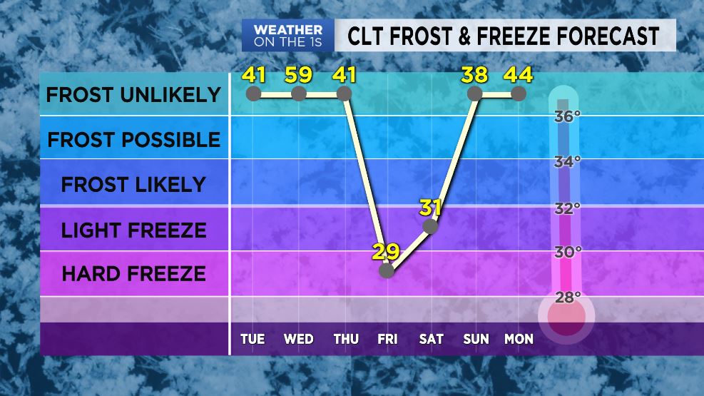 wxcrum's tweet image. OK plant loving gardening fellow people... be aware, if you just couldn&apos;t help yourself and you have planted some &quot;Spring&quot; plants, they will need to be protected Thursday night and Friday night. Hard freeze likely in our future. #cltwx #hkywx #ncwx #SpecNews1CLT