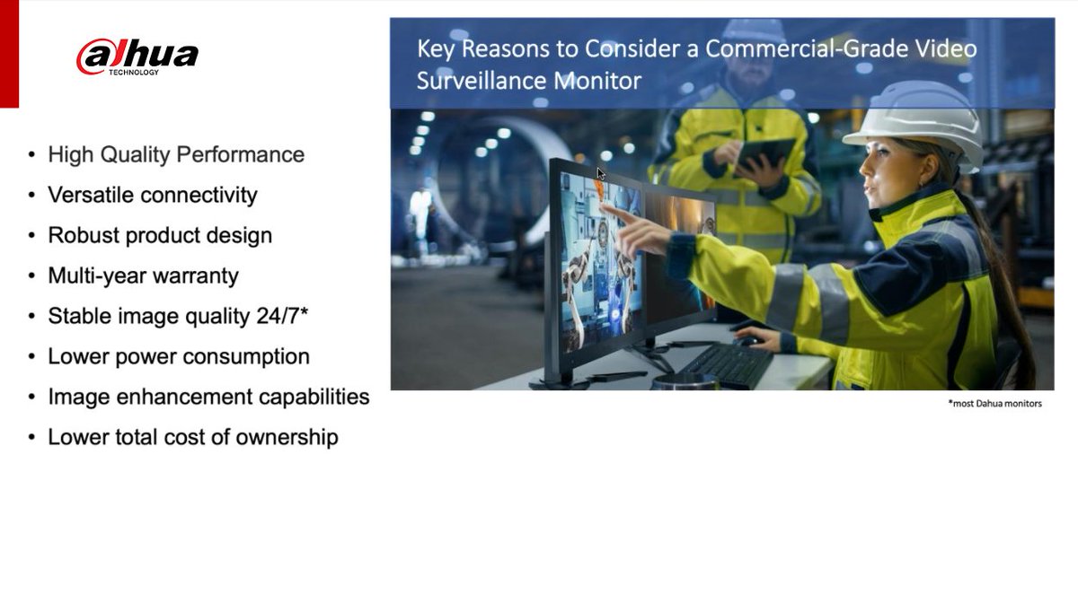 westrepsolution's tweet photo. Why using a Dahua commercial monitor makes more sense than consumer grade monitors, and what is the difference between LED & LCD monitors?
#DahuaCanada #securityCANADA #CANASA #ASIScanada #westrepsolutions #westrepsolution #DahuaMonitor #adiglobalcanada #anixtersecurity https://t.co/FAYUXcu01z