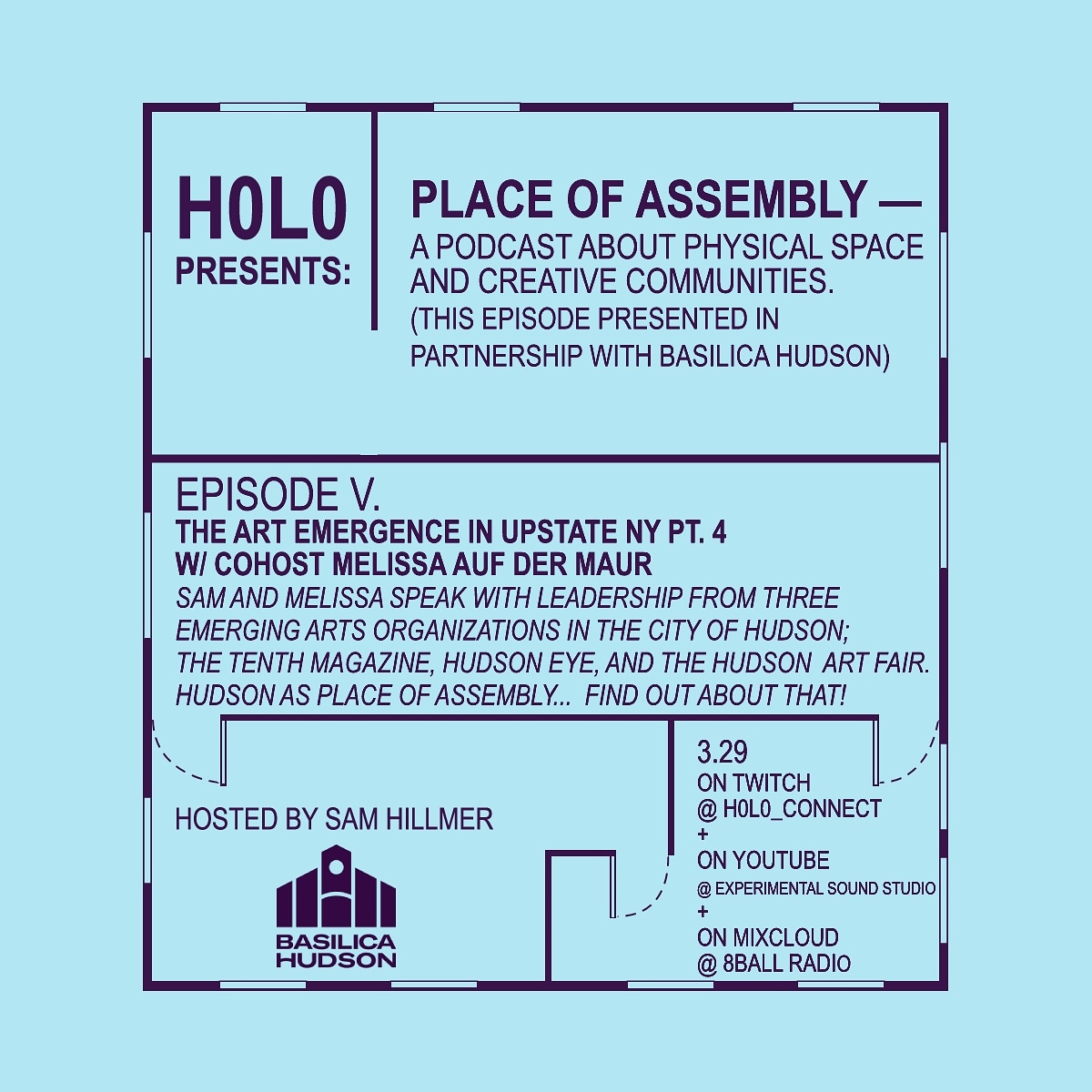 Tonight on Place of Assembly podcast - the 4th an final episode of 'The Arts Emmergence in Upstate NY' w cohost Melissa Auf Der Maur (@xmadmx ) of @basilicahudson : 
👁👁👁
Hudson NY as place of assembly... 🤿 an epic build with 3 arts organizations hailing from Hudson -