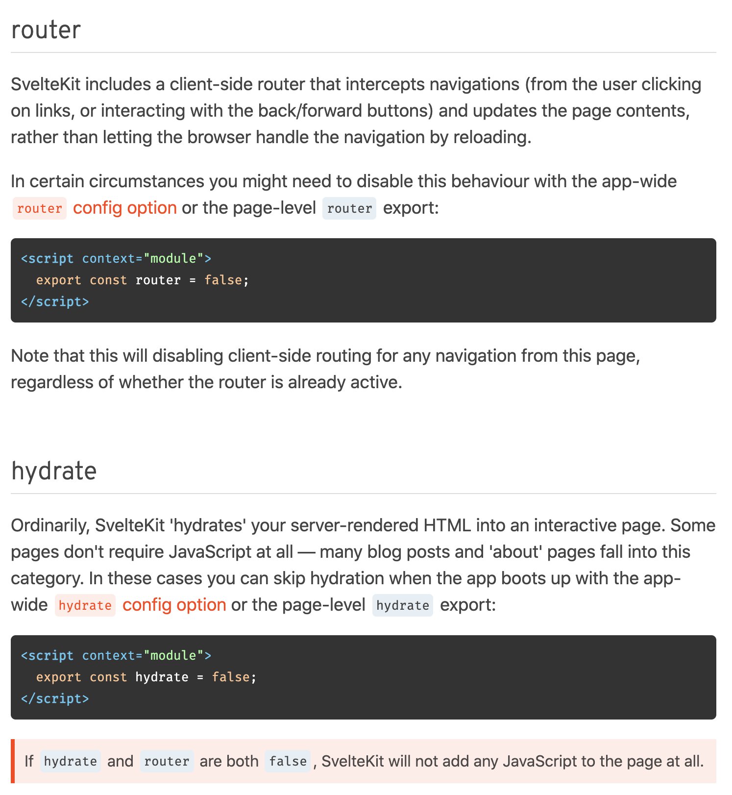 Rich Harris on Twitter: "not every page needs client-side JS. as long as you _are_ server-rendering, you can turn it off completely. so SvelteKit can produce apps with 0kb client-side JS or Rich Harris on Twitter: "not every page needs client-side JS. as long as you _are_ server-rendering, you can turn it off completely. so SvelteKit can produce apps with 0kb client-side JS or