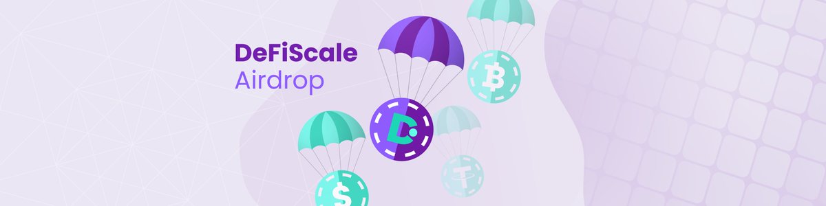 DFC #airdrops start now! Take advantage of the opportunity, and become a part of the most innovative #DeFi project…
Go to Airdrop Telegram bot and see the airdrop details 👉 t.me/defiscale_aird…