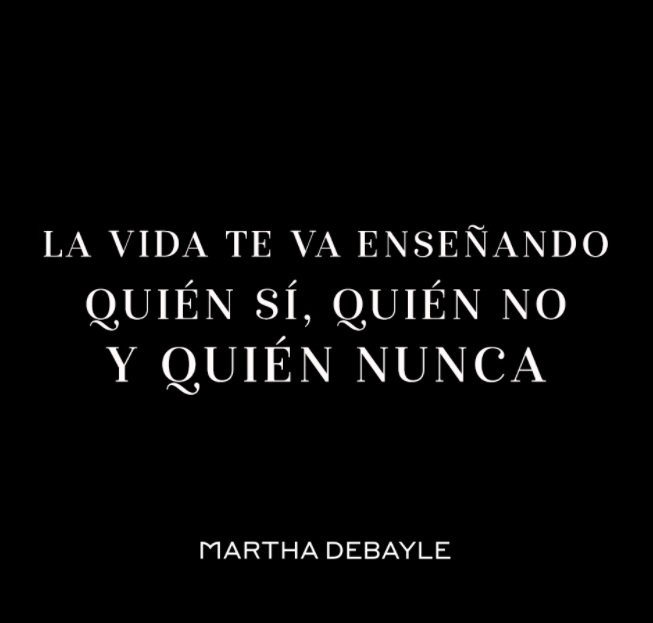 ConsentidosMD's tweet photo. #ConsentidosDebayle es #Lunes de #frase de @marthadebayle 😎 https://t.co/ZOef9AXvSG
