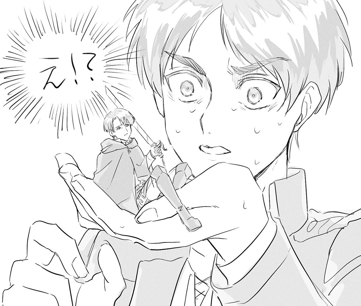 ココ最近に描いたエレンさんの再放送…… 